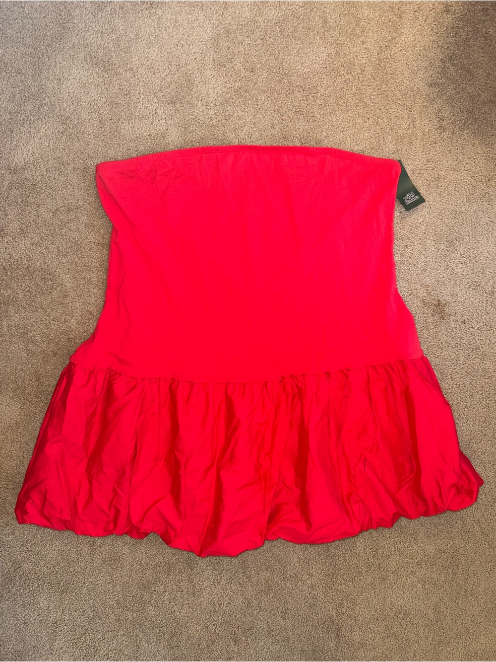 NWT wild fable Orangish/Red Strapless Dress / Top